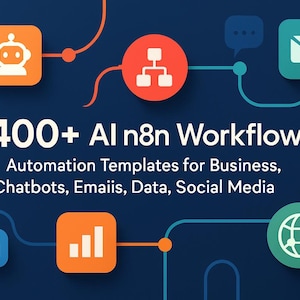 400+ AI n8n Workflows | Automation Templates for Business, Chatbots, Emails, Data, Social Media