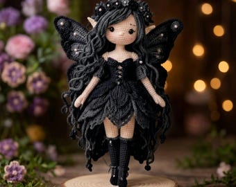 Amigurumi Fairy Doll Flower Fairy Crochet Doll PDF Pattern,Winged Fantasy Crochet Doll, DIY Handmade Doll Pattern