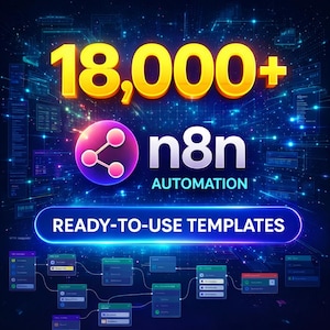 15 000+ n8n-automatiseringsmallar Megapaket AI Skapande av innehåll för sociala medier, Marknadsföring Affärsautomation