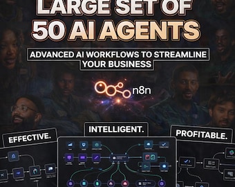 300+ AI Agents & Automation Workflows for n8n: Boost Productivity with Viral Content  Email Bots