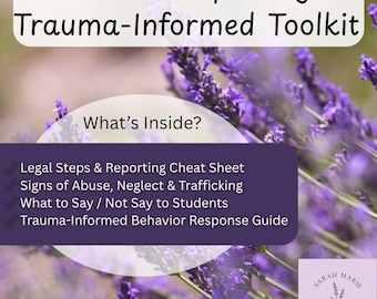 Mandated Reporting & Trauma-Informed Teacher Toolkit, Printable School Counseling Bundle, Student Support, Behavior PDF