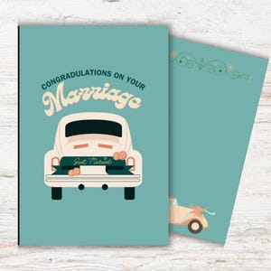 Niedliche Hochzeitskarte, Wedding Shower Card