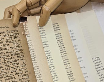 Antique Foreign Language Book Pages: Collage, Junk Journal Ephemera