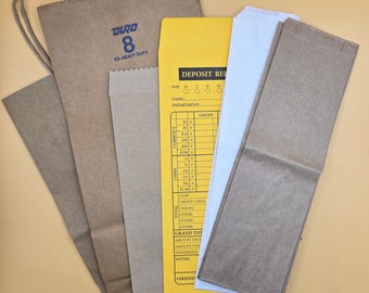 Assorted Paper Bag Ephemera, Scrapbook Journal Supply, 20 Pcs