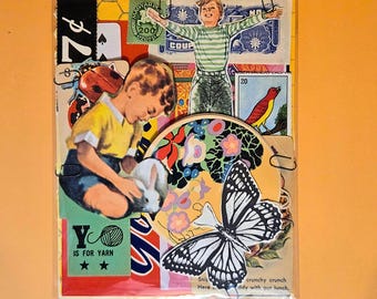 30 pieces, 5"x 7" Eclectic Retro Sampler Ephemera Paper Pack One - Vintage/Antique Items from 1930's-1950's