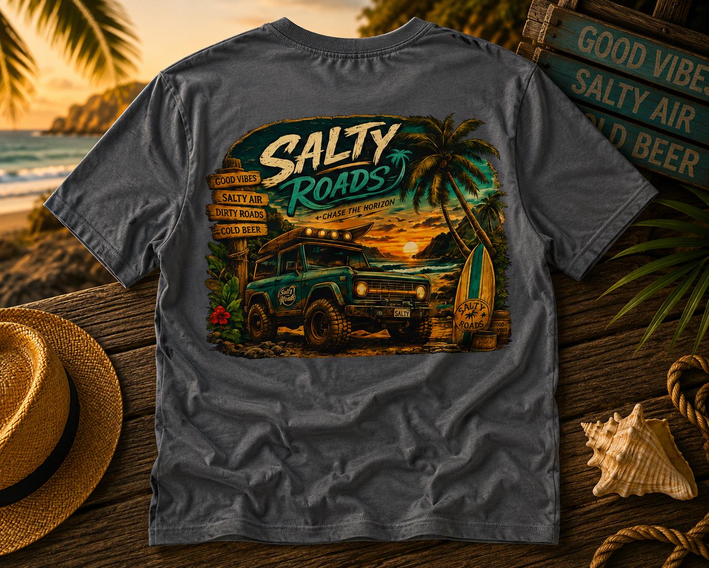 Salty Roads™ Chase the Horizon Beach Cruiser Tee view 7
