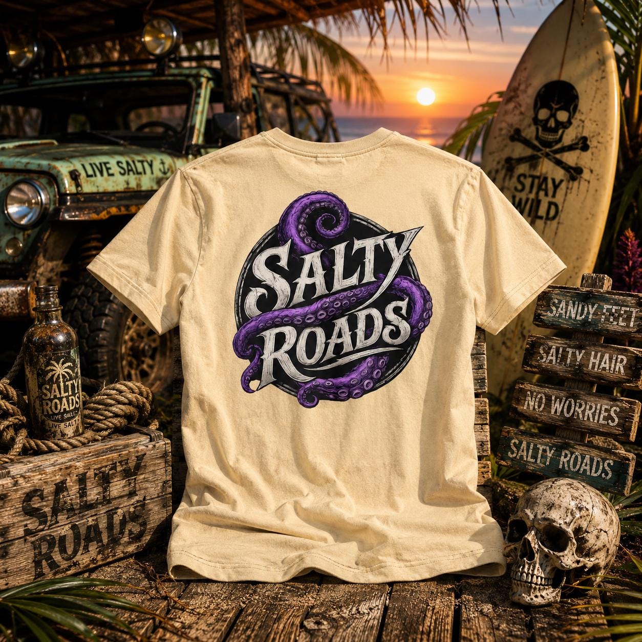 Salty Roads™ Kraken Edition T-Shirt view 2