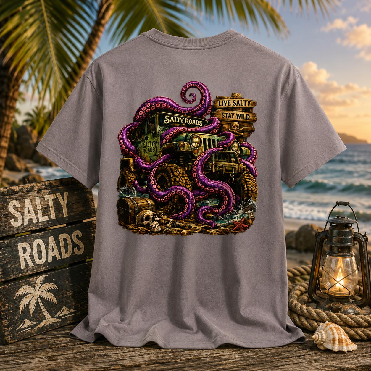 Salty Roads - Kraken's Revenge T-Shirt view 7
