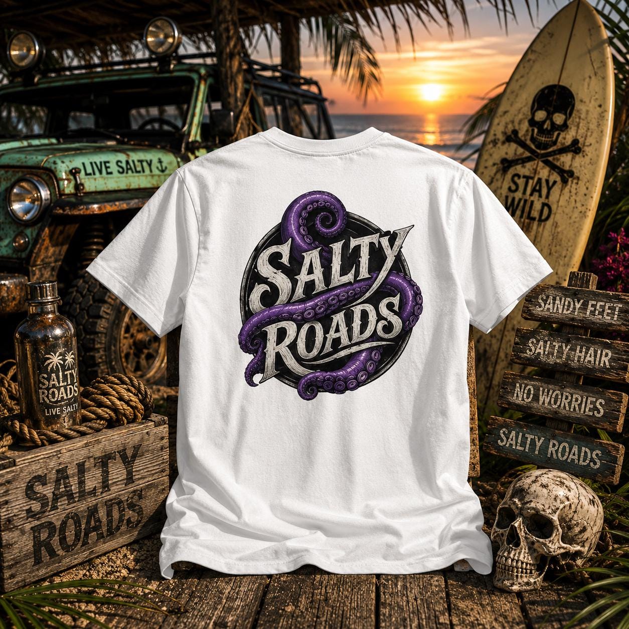 Salty Roads™ Kraken Edition T-Shirt view 5