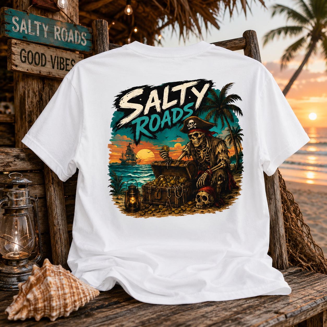 Salty Roads™ Dead Mans Treasure T-shirt view 2