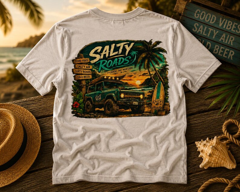 Salty Roads™ Chase the Horizon Beach Cruiser Tee image 4