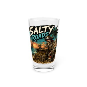 Salty Roads™ - Dean Man's Treasure Pint Glass image 3
