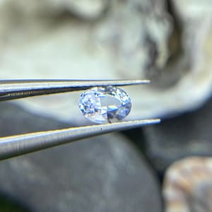 White Sapphire | 0.64 Ct | Oval Shaped | Ceylon White Sapphire  | Natural Gemstone