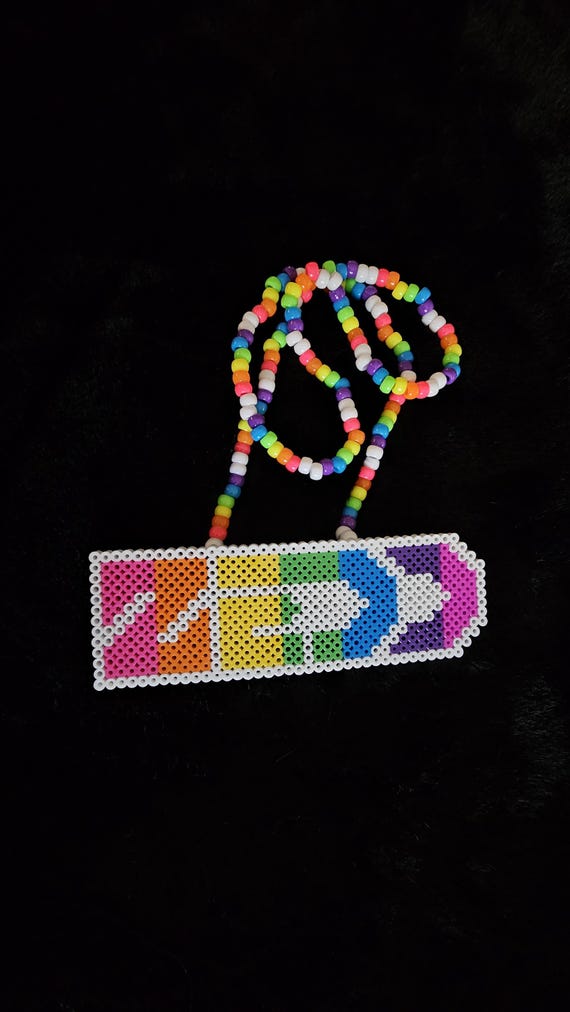 Zedd Perler Necklace With Holographic Finish - Etsy