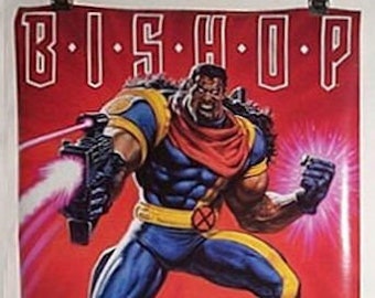 1994 X-men Bishop Poster! Rare Vintage Original 1990's Marvel