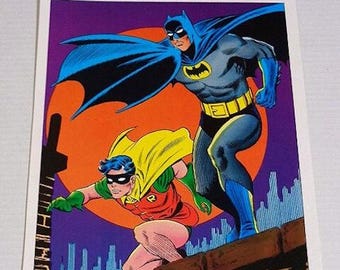 1970's Batman poster! Vintage original 1978 DC Comics Robin Dark Knight pin-up 1, with art by Silver Age comic book legend Carmine Infantino
