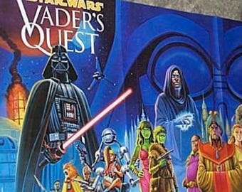 1999 Darth Vader Star Wars poster, rare vintage original 39x15 inch Dark Horse Comics DHC movie promotional promo pin-up 1: Luke Skywalker
