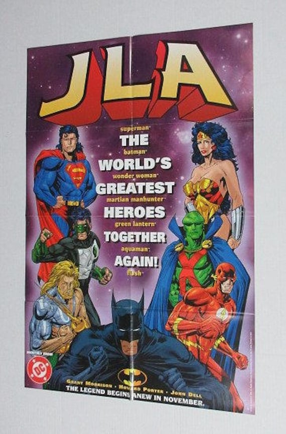 Superman Wonder Woman Green Lantern Flash Giant Poster Art Print