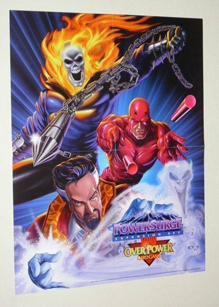 ゴーストライダー トレーディングカード 90's アメコミ ヒーロー マーベル 1995 Dr Strange,ghost Rider,daredevil Poster, Original 20x16