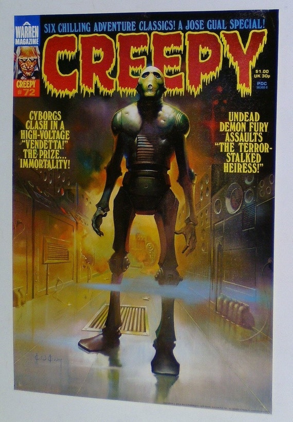 Creepy Magazine #72 Poster, 1976 Warren Publication Art (28x20) - Etsy