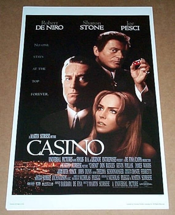 Casino 1995 Robert De Niro Joe Pesci mafia movie poster print