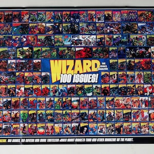 1990er Jahre Zauberer Marvel/DC Comics Poster: Batman,Spider-man,X-Men,JLA,Avengers,Superman,Wonder Woman,flitz,Jim Lee,Alex Ross,Iron Man,Hulk,Thor