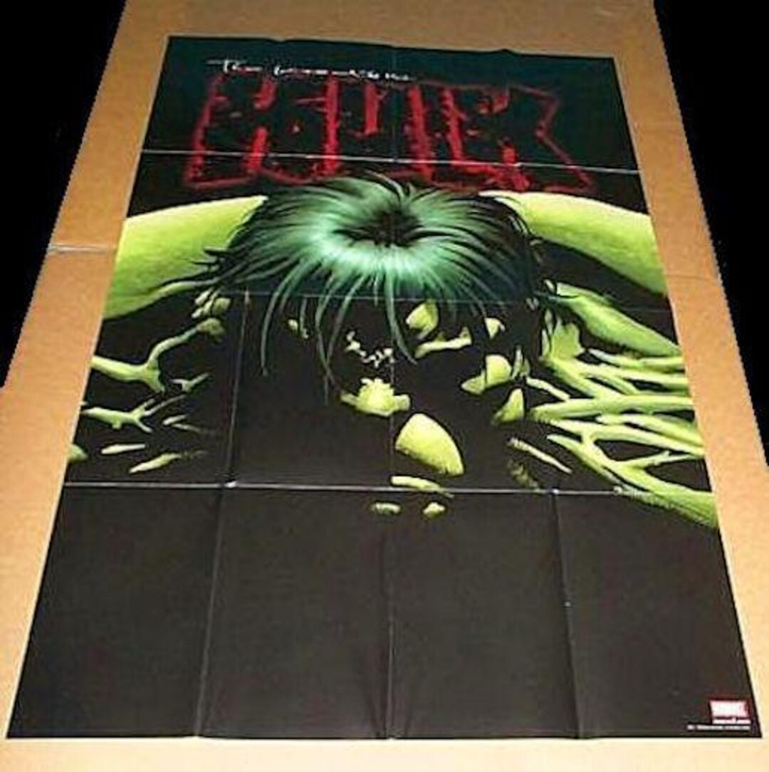 2002 Incredible Hulk Poster, Vintage 36x24 Inch Marvel Comics Universe ...