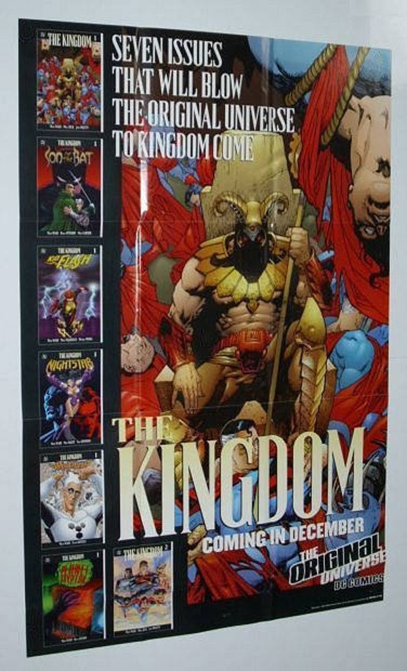 1998 Superman The Kingdom 36 X 24 Inch Dc Comics Comic Book Etsy