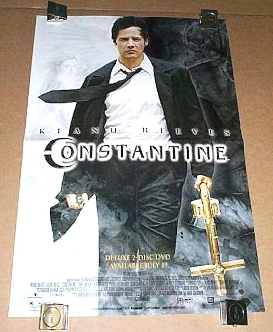 Keanu Reeves Poster, Vintage 2005 Constantine Movie Pin-up,20x13 Inch ...
