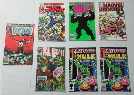 Lot Of 7 Vintage 1970 S 1980 S 1990 S Marvel Etsy Lot Of 7 Vintage 1970 S 1980 S 1990 S Marvel Etsy
