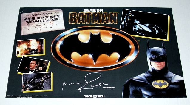 Rare Vintage Original Taco Bell 1989 Michael Keaton Batman - Etsy