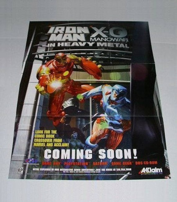 Rare Original 1996 Invincible Iron Man X O Manowar 33 By 25 Etsy Rare Original 1996 Invincible Iron Man X O Manowar 33 By 25 Etsy