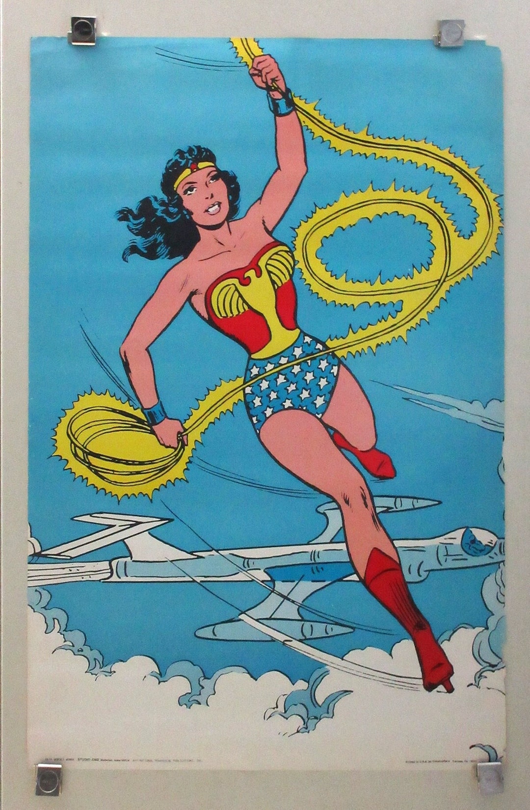 Original 1973 Wonder Woman Poster Rare Vintage 36 By 24 Inch DC Comics original-1973-wonder-woman-poster-rare-vintage-36-by-24-inch-dc-comics