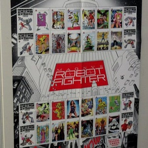 1991 Magnus Robot Fighter poster: Valiant Comics 28 1/2 by 21 3/4 inch rare vintage original comic book store promotional promo pin-up 1