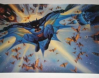 1989 Batman Poster Rare Vintage Original 1980's DC - Etsy