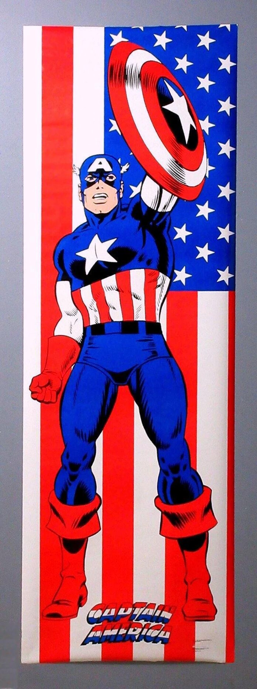 1991 Captain America Door Poster: Giant-size 72x24
