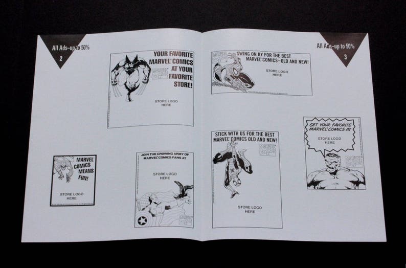 1992 Promo Marvel Flyer Brochure for Comics Shops to Place - Etsy