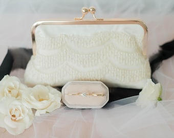 Bridal Clutch HEIRLOOM Dress Fabric