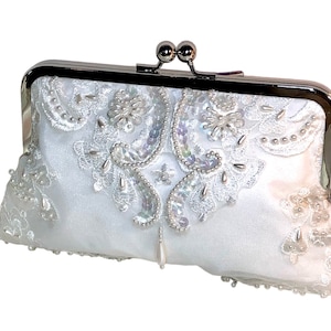 Bridal Clutch HEIRLOOM Dress Fabric image 2