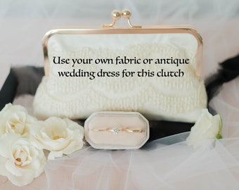 Bridal Clutch HEIRLOOM Dress Fabric