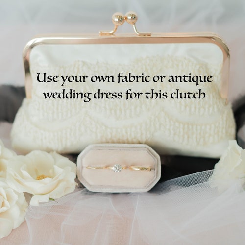 BRIDAL CLUTCH From Moms Dress. Bridal Clutch Wedding Dress Etsy
