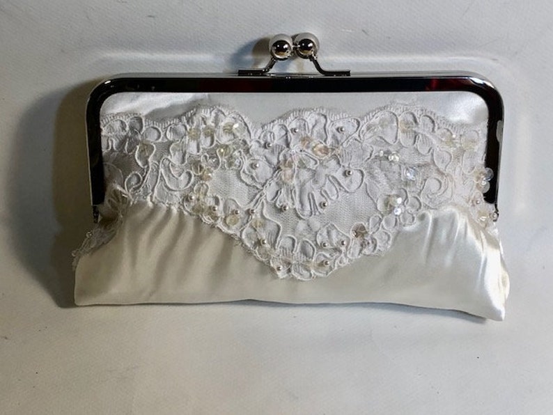 Bridal Clutch HEIRLOOM Dress Fabric image 5