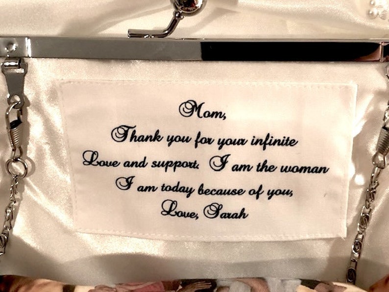 Personalize Your Bridal Clutch with a Note image 2