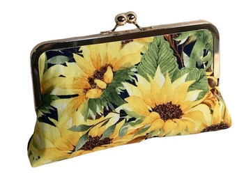 Zonnebloem clutch bruidsavond