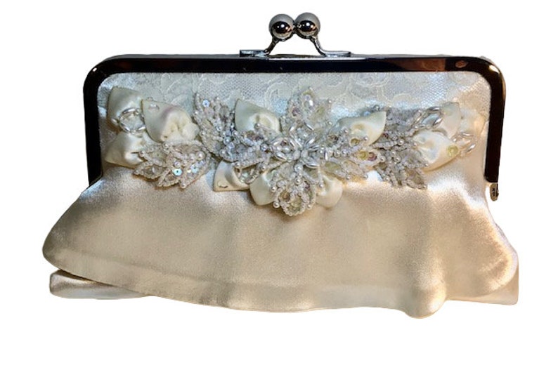 Bridal Clutch HEIRLOOM Dress Fabric image 3