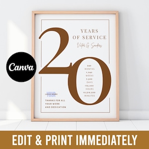 20 Work Anniversary Gift for Employee — Appreciation Gift for Boss 20 Anniversary Work Retirement Gift 20 Years of Service Workiversary