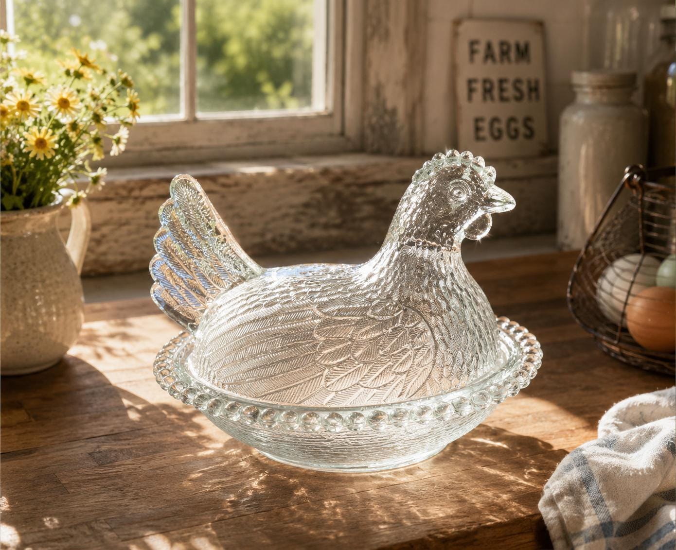 7 Inch Hen on Nest - Etsy