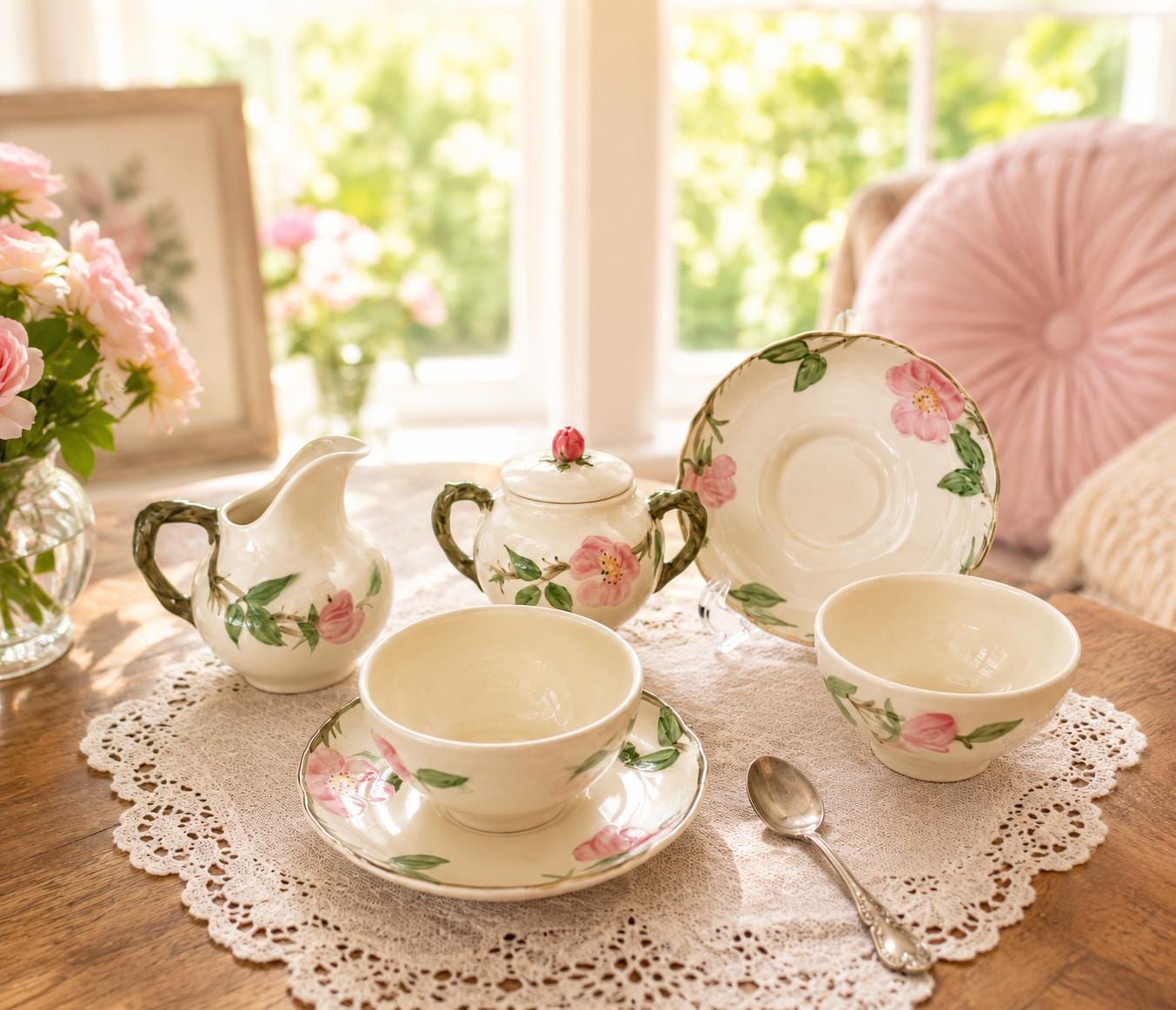 1960s Dinnerware With Roses - Etsy