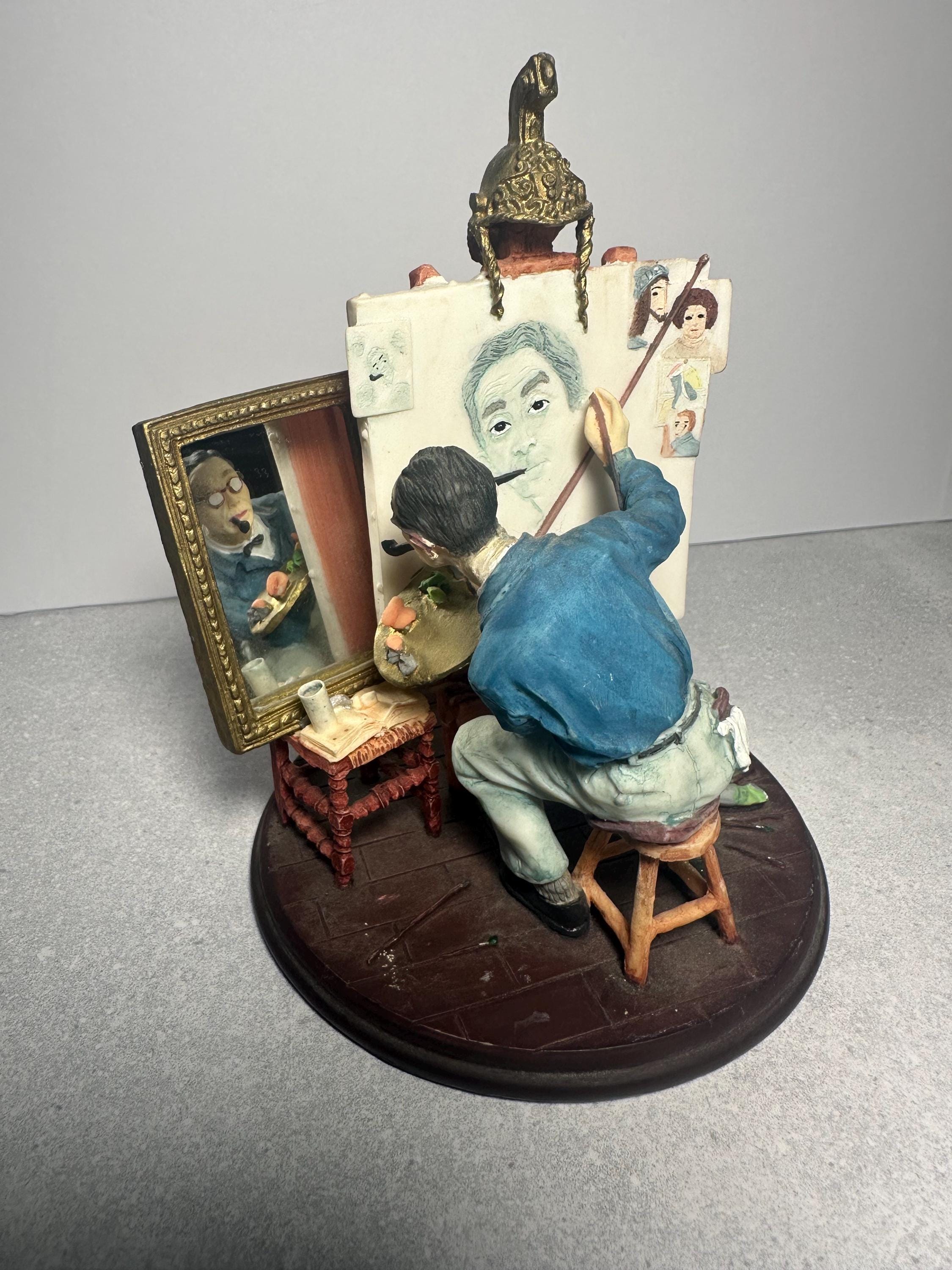 Norman Rockwell Triple Self Portrait - Etsy
