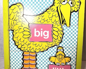 Wooden Puzzle Playskool Sesame Street Vintage 1973, Snoopy 1952, & Goldie Locks Inlay Puzzles